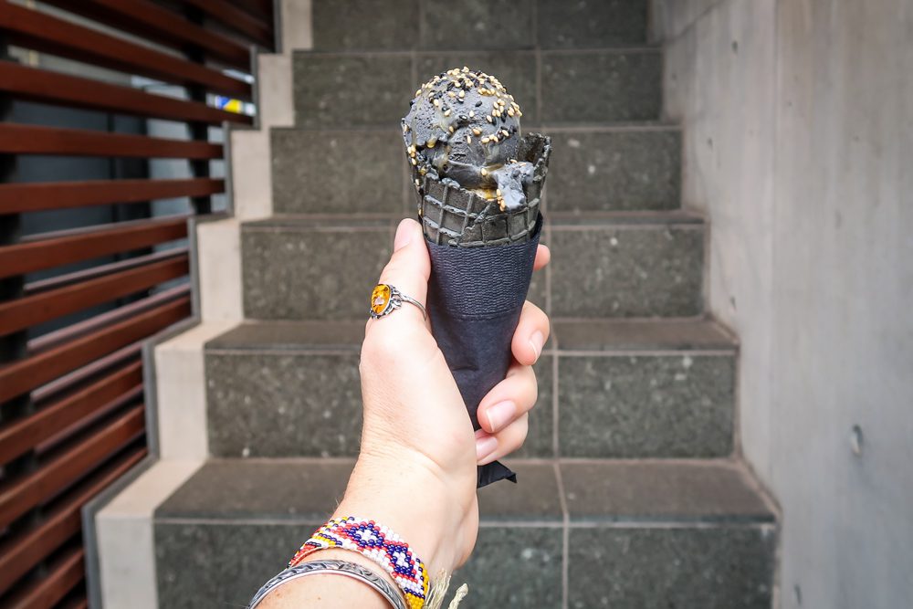 日本美食|黑芝麻冰淇淋